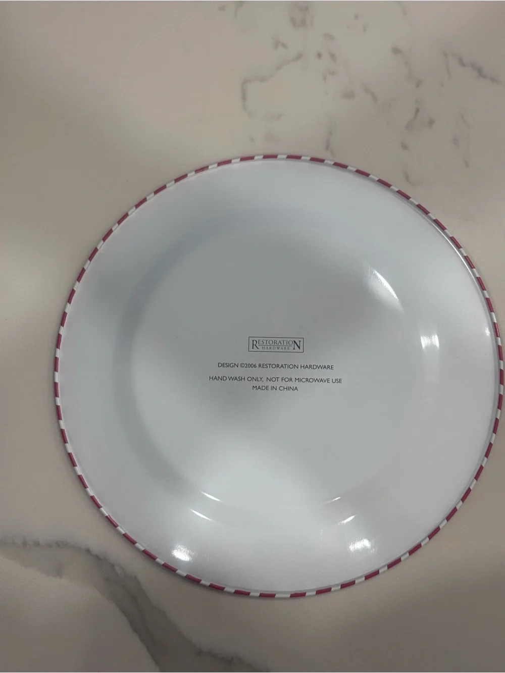 Restoration Hardware Vintage Circus Tin Plates Set of 4 10
